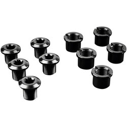 absoluteBLACK Chainring Bolt Set - Long Bolts and Nuts Set of 5