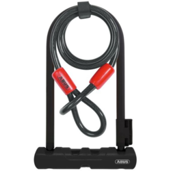 ABUS Ultra 410 Mini LS U-Lock (7-inch) + Cobra Cable