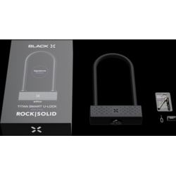 Black X Titan Rocksolid Smart U-LOCK STD