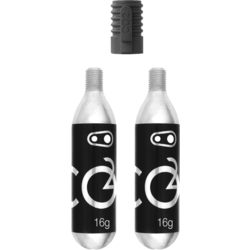 Crank Brothers CO2 16g Cartridges (2 Units) with Inflator