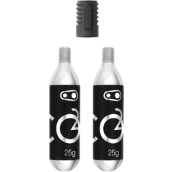 Crank Brothers CO2 25g Cartridges (2 Units) with Inflator