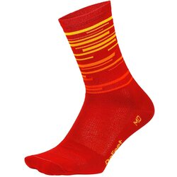 100% Unisex-Adult Hi Side 8 Mid-Calf Riding Socks Red,Small/Medium 