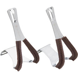 Electra Ticino Stainless Steel and Leather Toe Clips