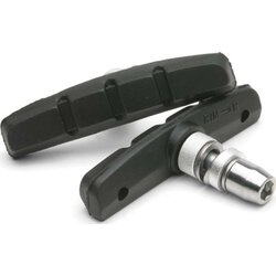 thumbnail interactive-video image 1 of Origin8 Sport Road Bike Brake Pads – 2 Pair (4 Pads), Bolt-On, 50mm, Black/Red, 12492 1 of 4