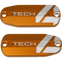 Hope Hope Tech 4 Brake Lever Reservoir Lid - Orange, Pair