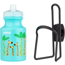 MSW Kids Handlebar-Mounted Water Bottle and Cage Kit