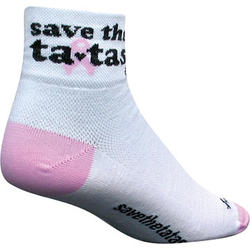 SockGuy Save The Tatas Socks (White)