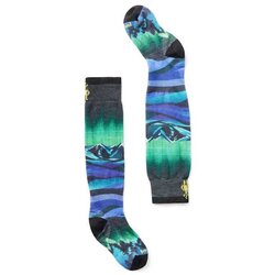 Smartwool Junior Ski Zero Cushion Aurora Flash Print OTC Socks
