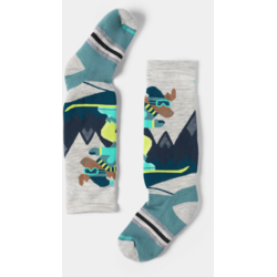 Smartwool Kids' Wintersport Full Cushion Mountain Moose Pattern OTC Socks