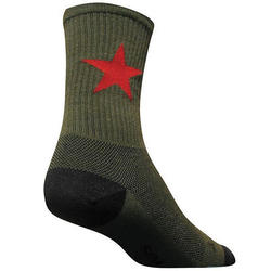 SockGuy Red Star Wool Crew Socks