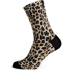 Sox Footwear Golden-Leopard Crew Socks