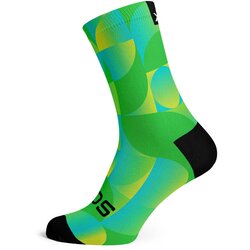 Sox Footwear Solid-Green Crew Socks