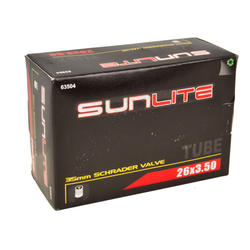 Sunlite Standard Schrader Valve Tube 26 x 3.5