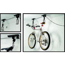 Wall Bike Hanger Sunlite Bicycle Storage Hooks 2-Pack Black Ceiling Holder