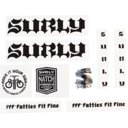 Surly Surly Born to Lose Decal Set Black