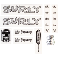 Surly Surly Big Dummy Frame Decal Set - Metallic Silver