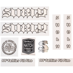 Surly Surly Born to Lose Decal Set White