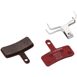 Sunlite MX 2 Brake Pads – White, Threaded Post – Pair – For BMX/Sport Bikes – Rubber Compound