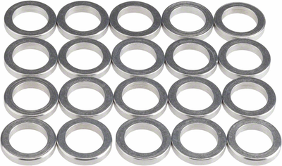 Wheels Manufacturing Wheels Manufacturing 2.2mm Aluminum Chainring Spacer Bag/20