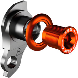 Wheels Manufacturing Wheels Manufacturing Universal Derailleur Hanger - 487-3, For Trek ABP MTB Frames designed to accept SRAM UDH, Black/Orange