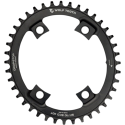 Wolf Tooth Components Elliptical 110 BCD Asymmetric 4-Bolt Chainring for Shimano Cranks