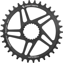 Wolf Tooth Direct Mount Chainrings for Shimano Cranks, Drop-Stop ST, 0mm Offset