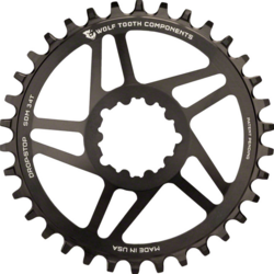 Wolf Tooth Direct Mount Chainrings for SRAM 3-bolt Cranks, Drop-Stop A, 6mm Offset