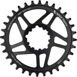 Wolf Tooth Direct Mount Chainrings for SRAM 3-bolt Cranks, Drop-Stop ST 3mm Offset