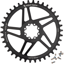 Wolf Tooth Direct Mount Chainrings for SRAM 8-Bolt Gravel / Road Cranks, Drop-Stop ST