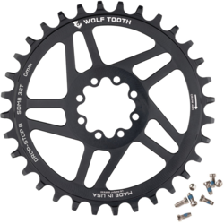 Wolf Tooth Direct Mount Chainrings for SRAM 8-Bolt Mountain Cranks, Drop-Stop B, 0mm Offset