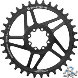 Wolf Tooth Direct Mount Chainrings for SRAM 8-Bolt Mountain Cranks, Drop-Stop ST, 3mm Offset