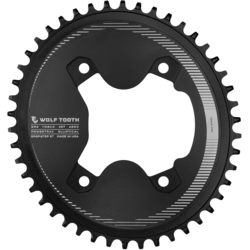 Wolf Tooth Oval 110 BCD Asymmetric 4-Bolt Chainrings for Shimano GRX Cranks, Drop-Stop ST