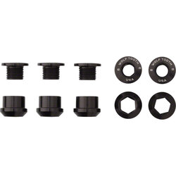 Wolf Tooth Wolf Tooth 1x Chainring Bolt Set - 6mm, Dual Hex Fittings, Set/5, Black