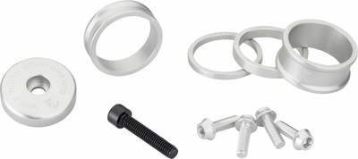 Wolf Tooth Wolf Tooth BlingKit: Headset Spacer Kit 3, 5,10, 15mm, Silver