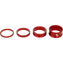 Wolf Tooth Wolf Tooth Headset Spacer Kit 3, 5,10, 15mm, Red