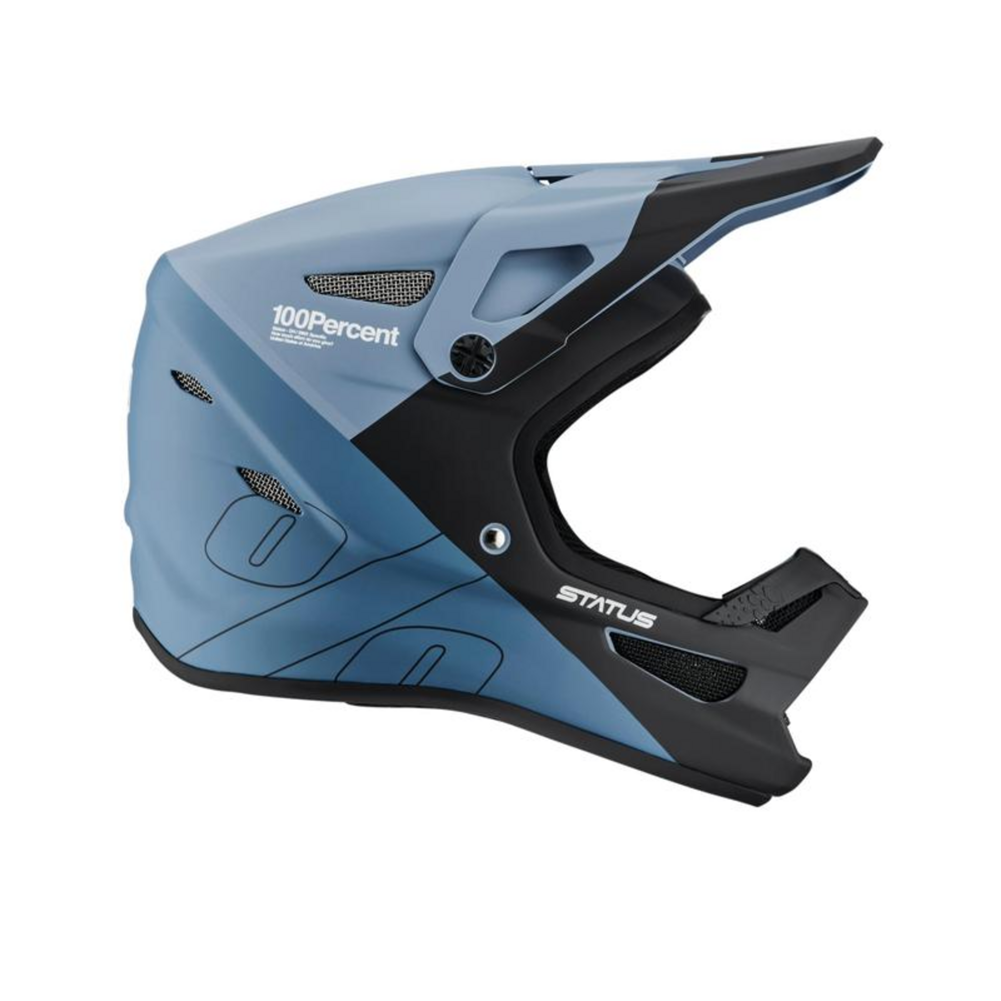 100% Status Youth DH/BMX Helmet - Orange Cycle