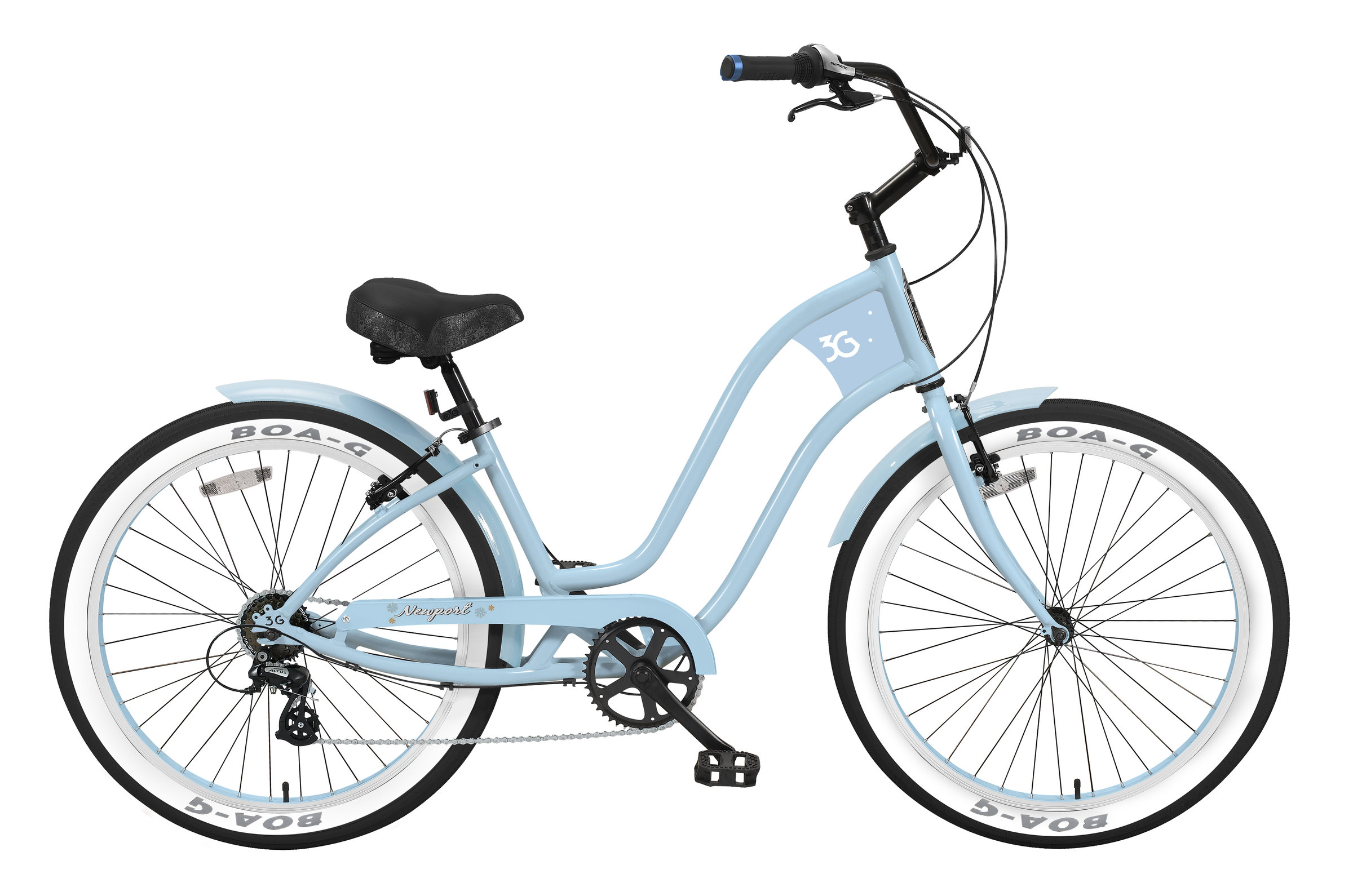 レア 3G BIKES Daytona 3G Bikes Newport 7 Speed w/Fenders - Village Bike | Florida