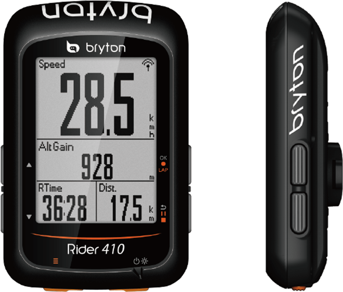 Black Bryton Rider 410T GPS Cycling 2.3 