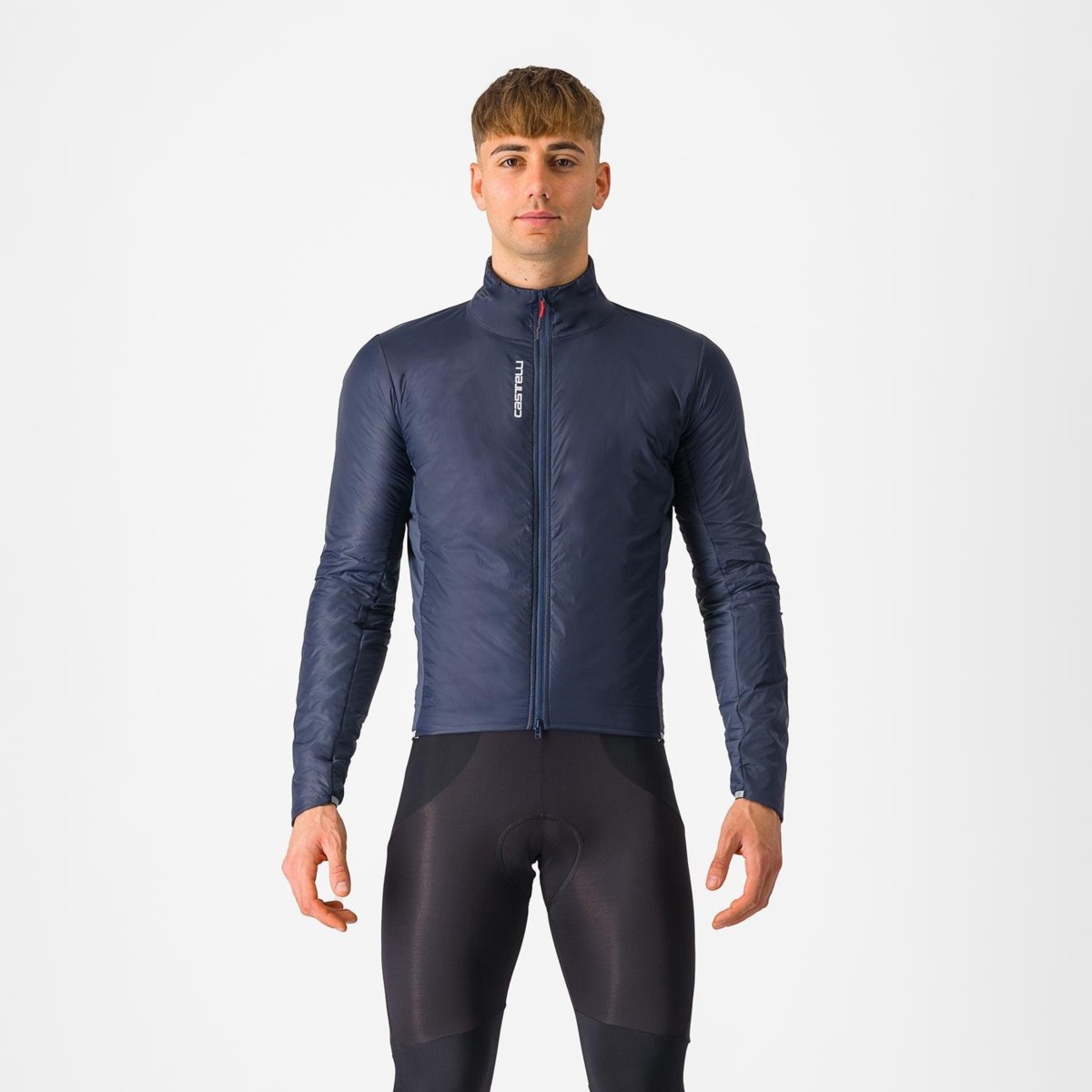 Castelli ブラック サイクルジャケット castelli-fly-direct-jacket-