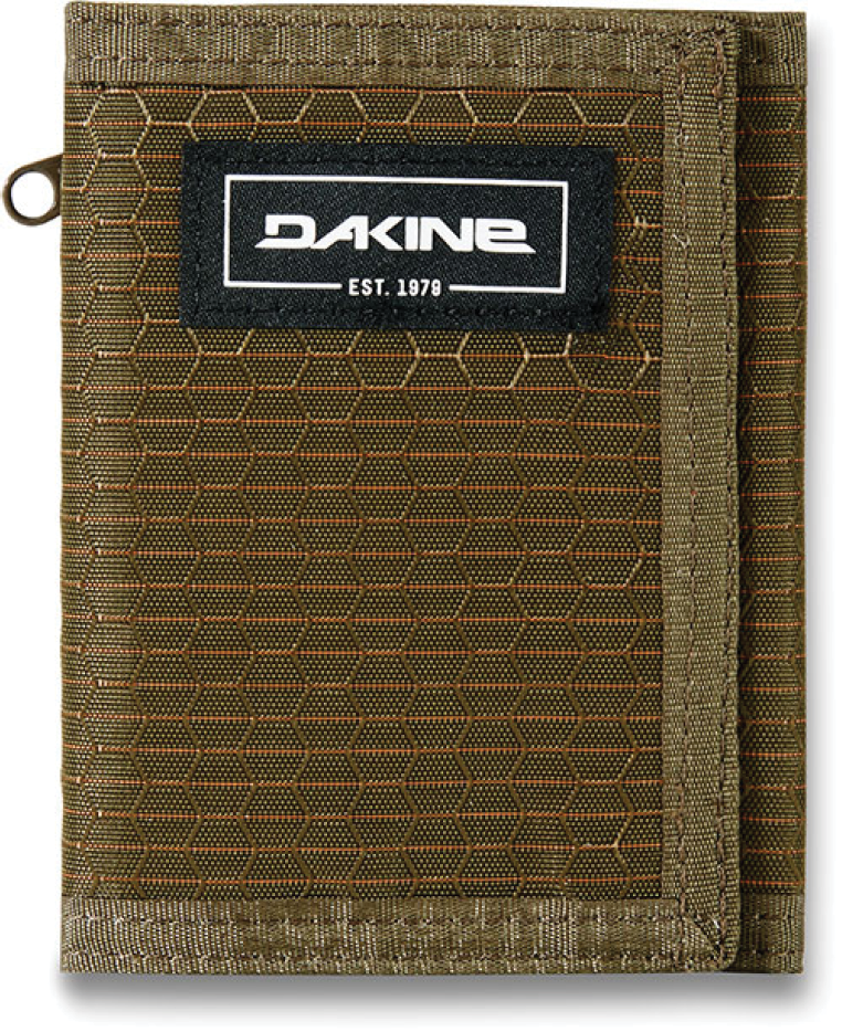 Dakine Vert Rail Wallet - Tri-Fold With Zippered Coin Pocket, Hook & Loop Closure, Multiple Card Slots