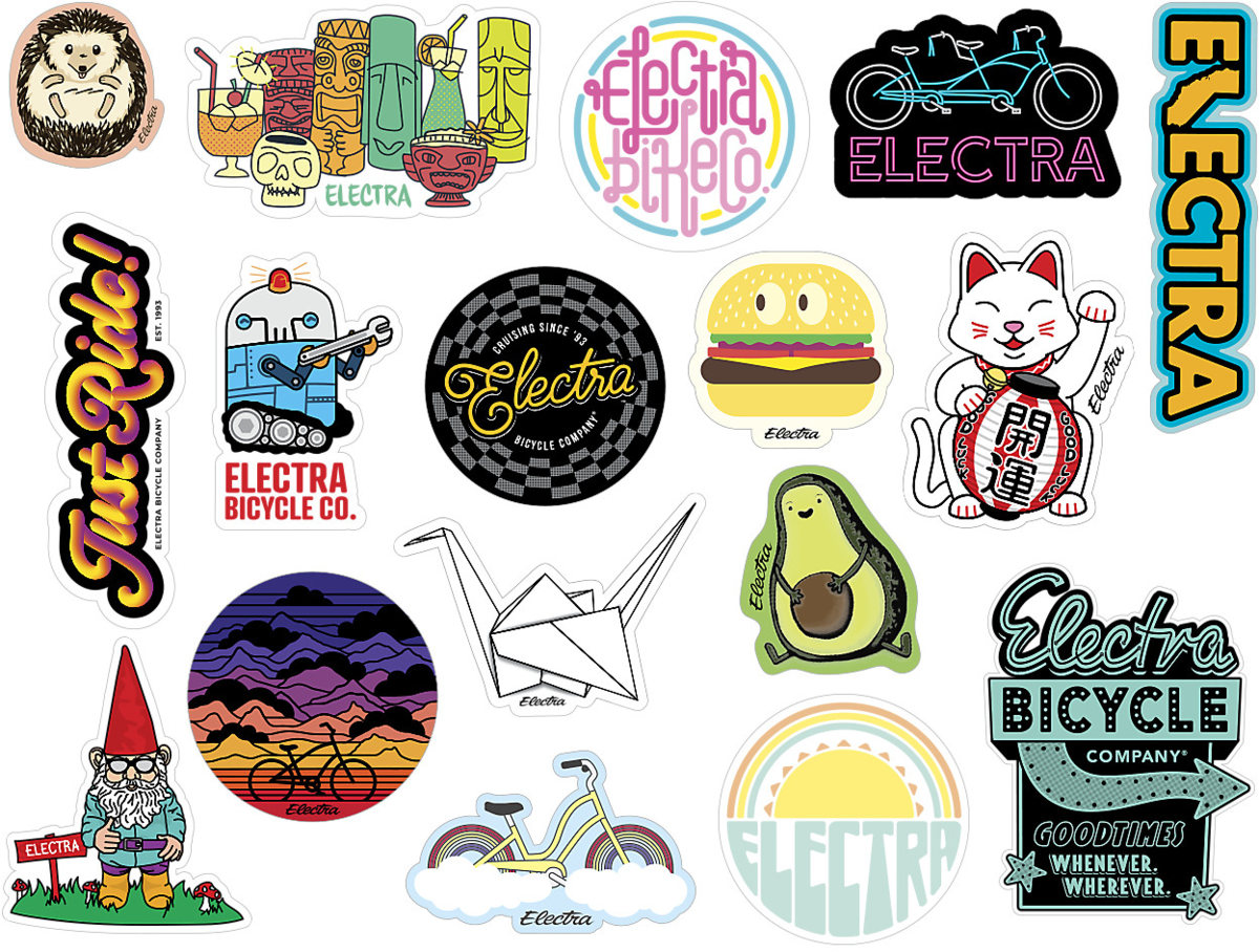 Electra Sticker Pack - Orange Cycle