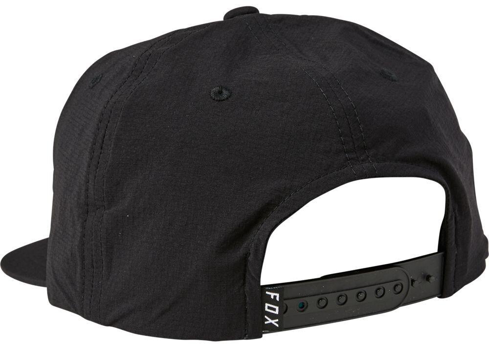 Fox Racing Burm Black Snapback Hat - Casquette Snapback Noire Cord - One Size