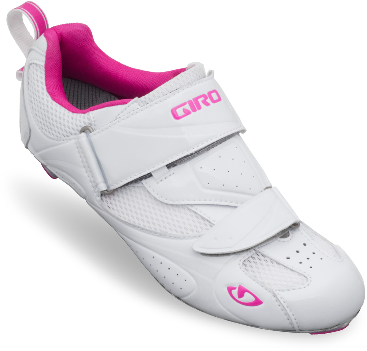Multiple sizes White/Rhodamine GIRO Facet Tri Triathlon Cycling Shoes Women's 