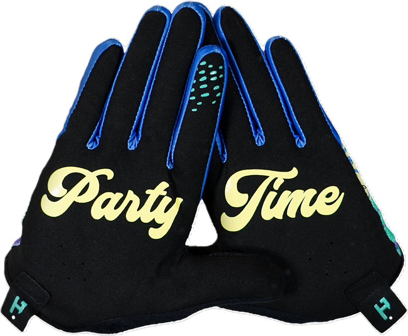 Guanto Raptor 3 Clover con protezioni nero bianco