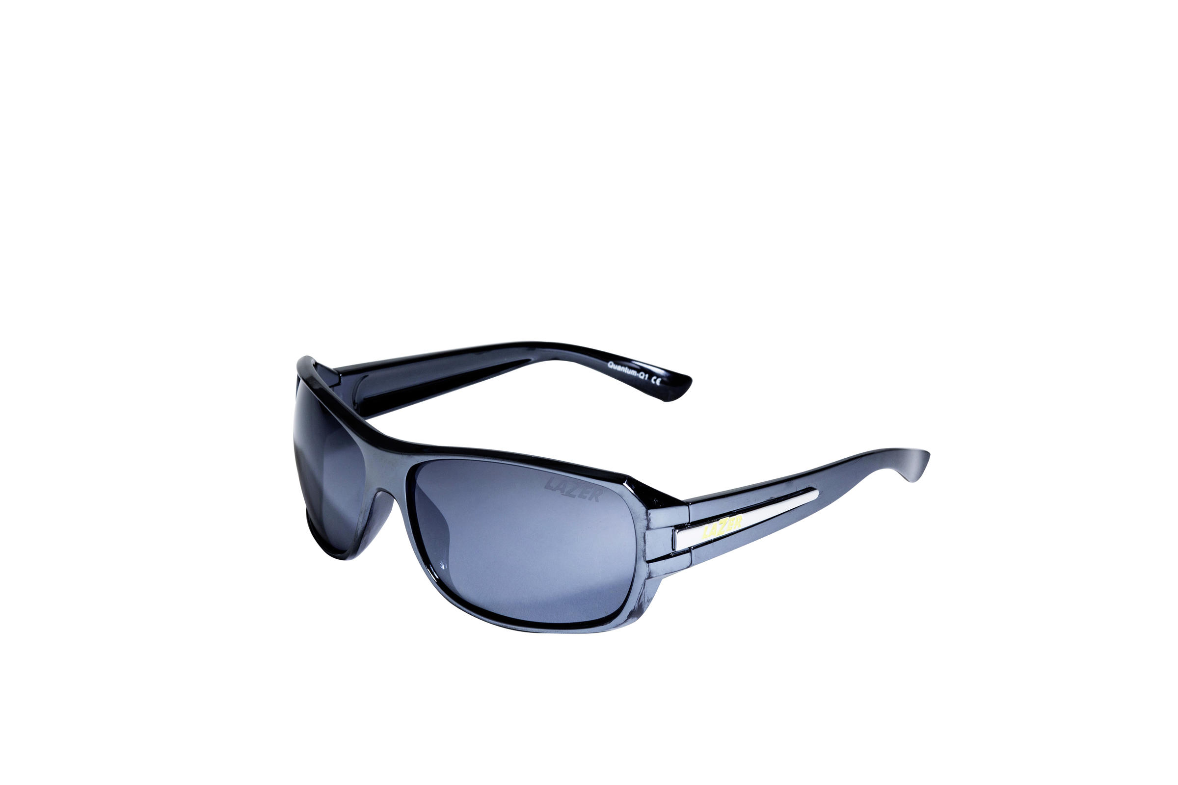 Lazer Q1 Sunglasses White/Grey frames with Grey Lenses 