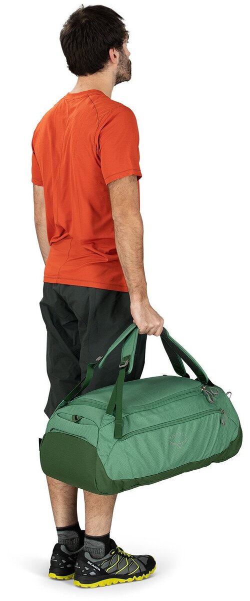 osprey daylite duffel - 45 liters 45L Backpack A small zippered end pocket and horizontal side zippered pocket offer organizational options for small or important items Osprey Daylite Duffel 45 -