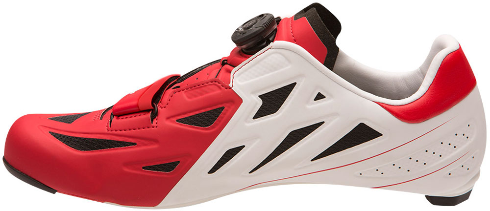 Pearl Izumi Men's Elite Road V5 White/True Red Cycling Shoes 151170012KA 