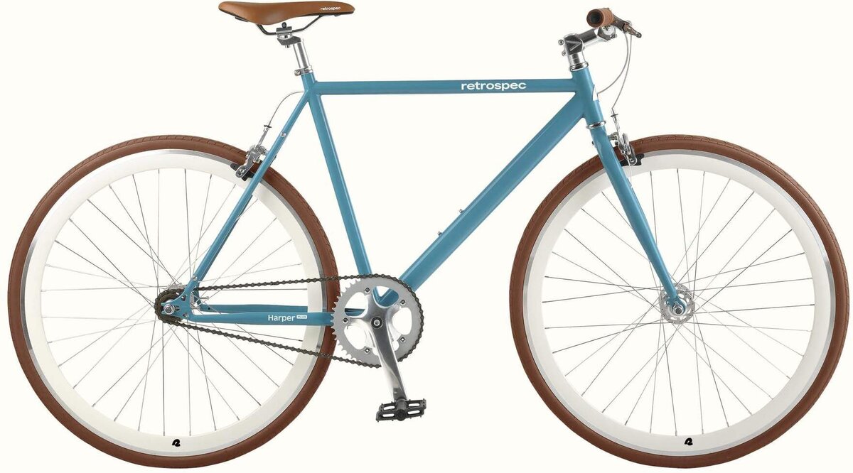 Retrospec Bicycles Drome Track Urban Commuter Bike Fixed-Gear/Single-Speed with Sealed Bearing Hubs