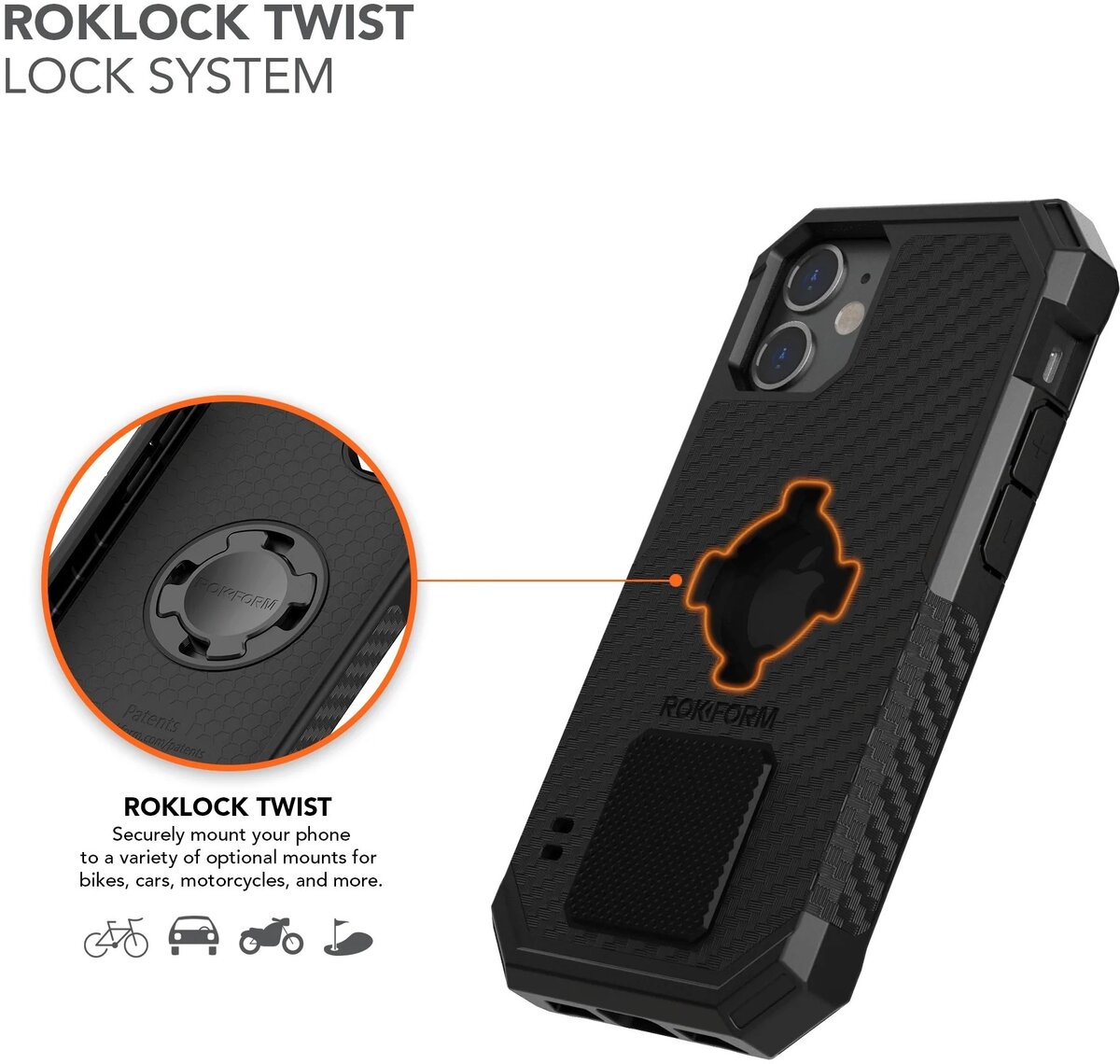 Rokform Rugged Case—iPhone 12 Mini Stotts Bicycles Burbank,CA