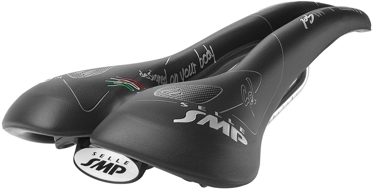 Selle SMP Well S - Vélo Route, VTT Et Gravel - Noir, 280g, Cadre Acier Inox